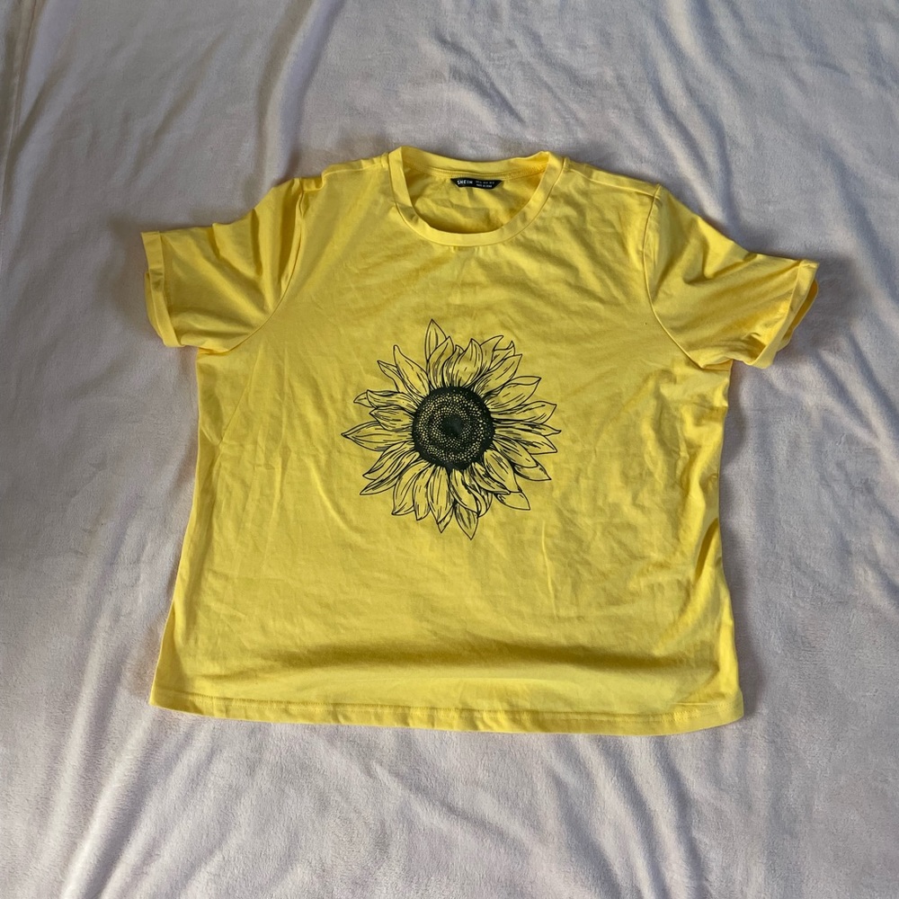 SHEIN XL sunflower shirt